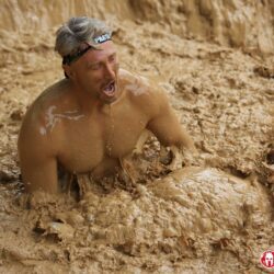 Stuart winning the mud bath